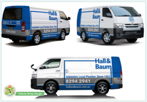 Plumbing company Van design, Blue and Grey, include logo | Diseño de Rotulación de Vehículo por Azhoeck
