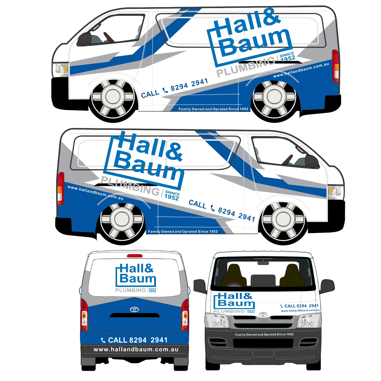 Car Wrap Design by Dikkych for Hall & Baum | Design #19301405