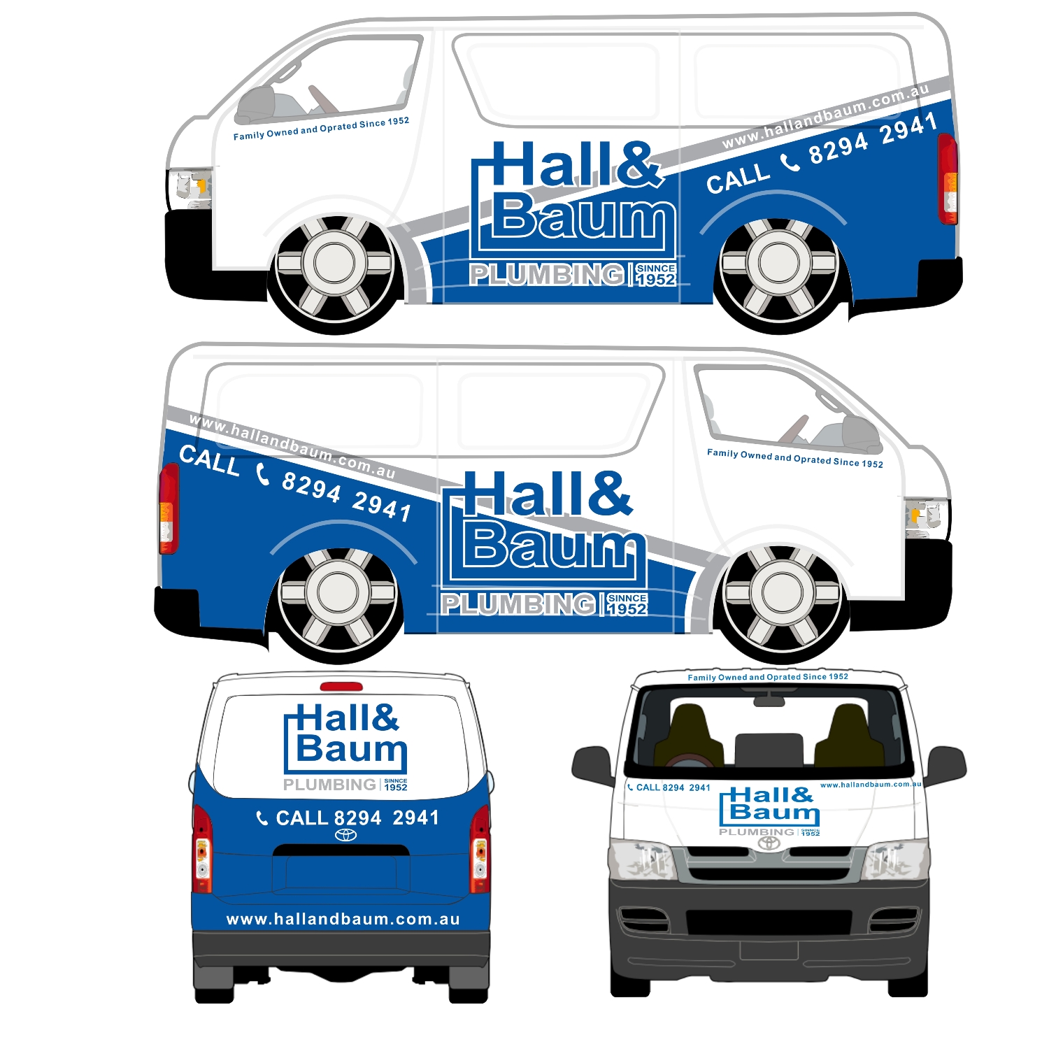 Diseño de Rotulación de Vehículo por Dikkych para Hall & Baum | Diseño #19301509