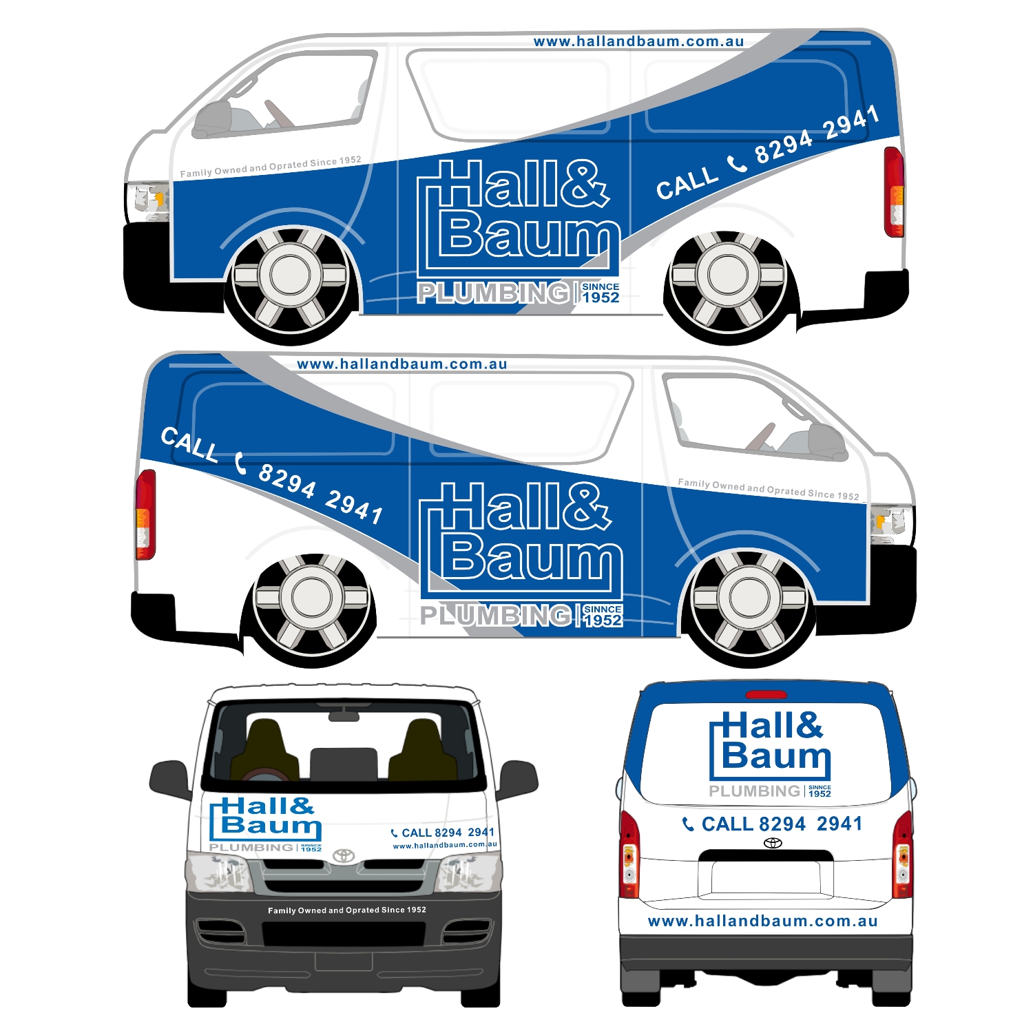 Car Wrap Design by Dikkych for Hall & Baum | Design #19310377