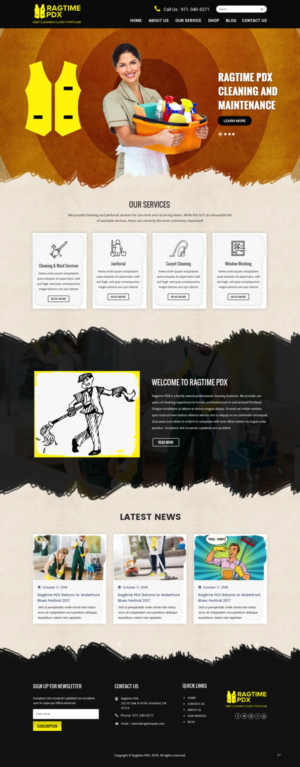 Web Design by pb for Ragtime PDX | Design: #19277294