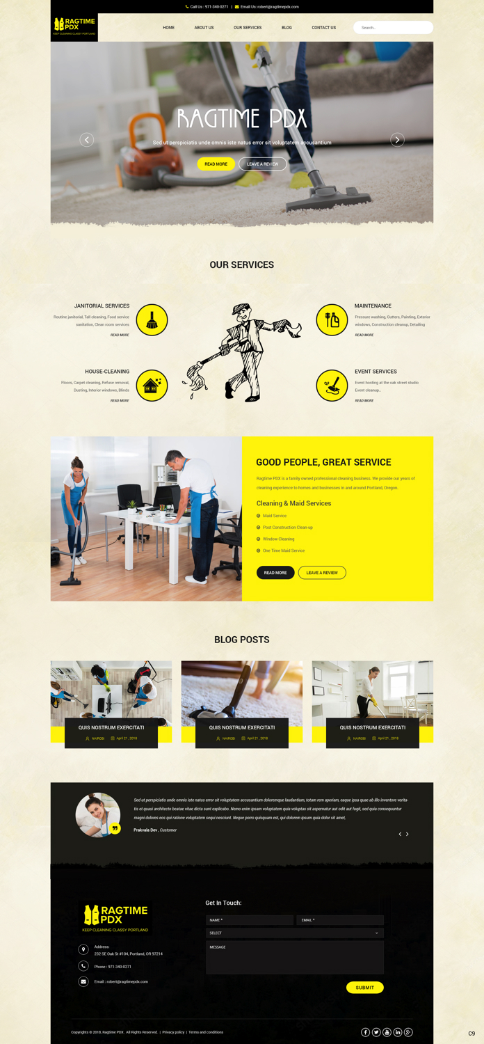 Web-Design von pb für Ragtime PDX | Design #19277297