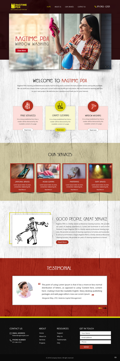 Diseño Web por pb para Ragtime PDX | Diseño #19277299