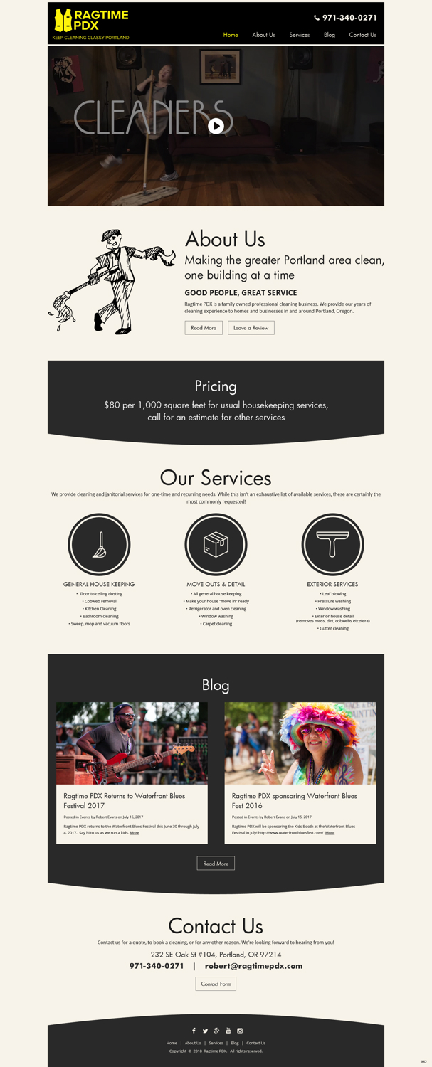 Web-Design von pb für Ragtime PDX | Design #19277311