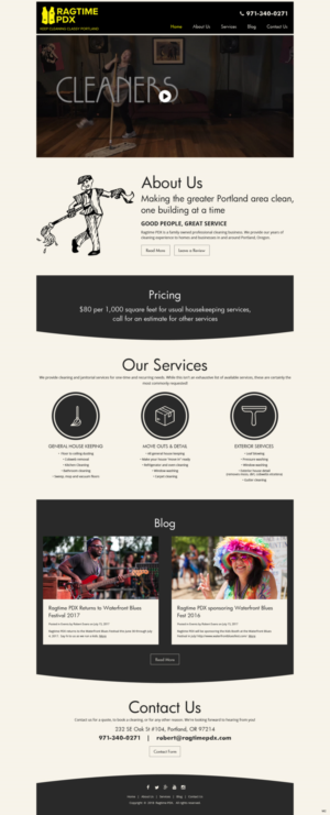 Web Design by pb for Ragtime PDX | Design: #19277311