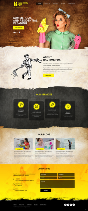 Web Design by pb for Ragtime PDX | Design: #19277312