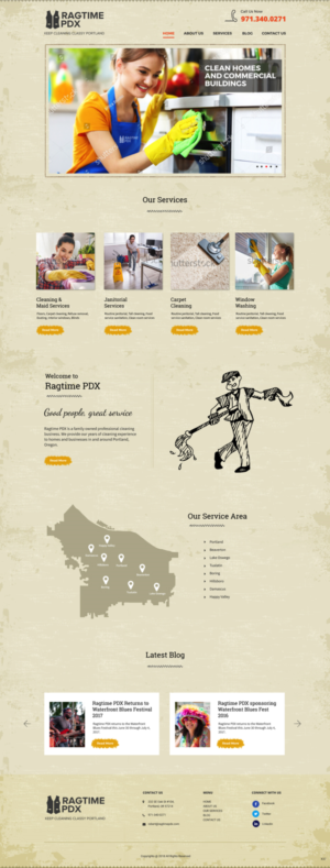 Web Design by pb for Ragtime PDX | Design: #19277320