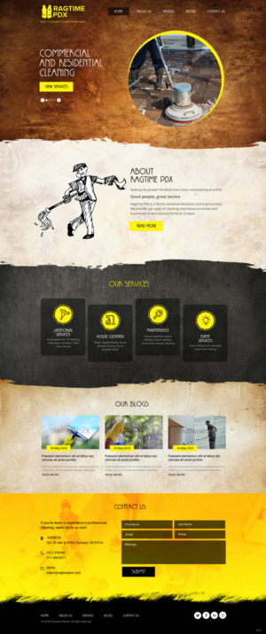 Web Design by pb for Ragtime PDX | Design: #19286894
