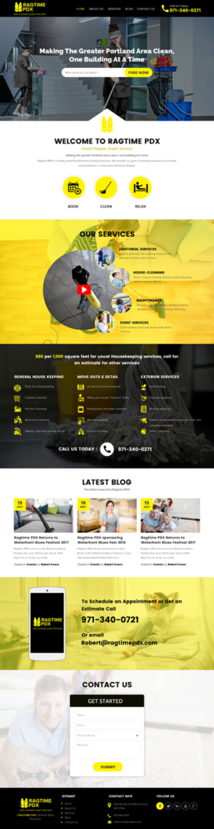 Web Design by rightway for Ragtime PDX | Design: #19277315