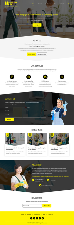 Web Design by rightway for Ragtime PDX | Design: #19277329