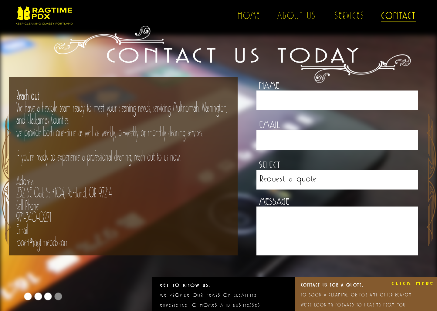 Web Design by D.A Media for Ragtime PDX | Design #19333012