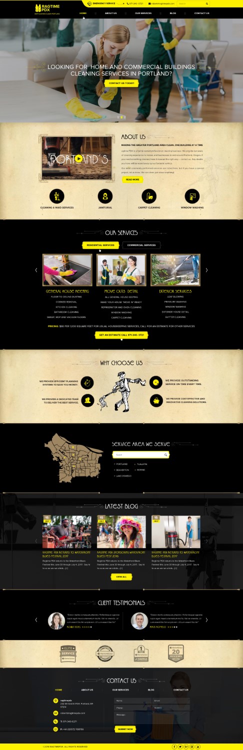 Diseño Web por Reimagine para Ragtime PDX | Diseño #19388698