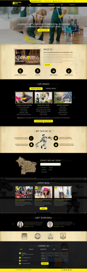 Swing Dance Themed Cleaning Company Website | Web-Design von Reimagine