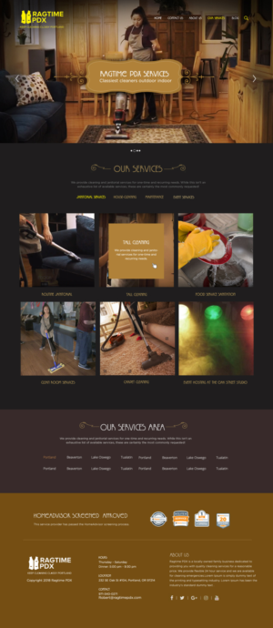 Web Design by **INCREDIBLEDESIGNERS** for Ragtime PDX | Design: #19478133