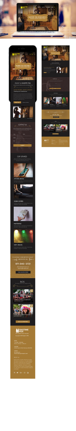 Web Design by **INCREDIBLEDESIGNERS** for Ragtime PDX | Design: #19478134