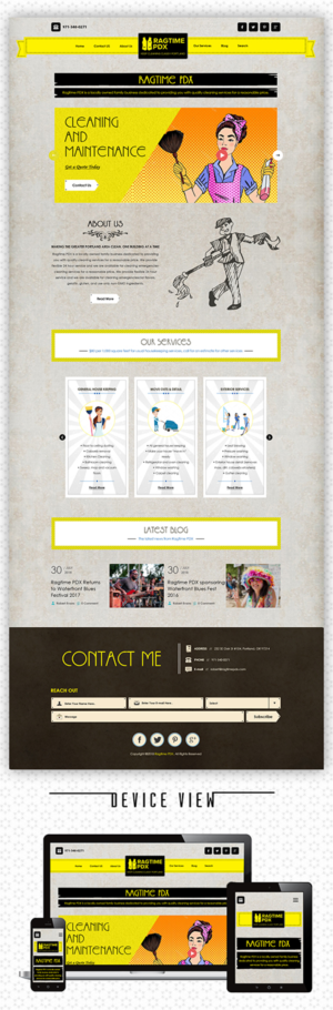 Web Design by PiXthemes for Ragtime PDX | Design: #19311872
