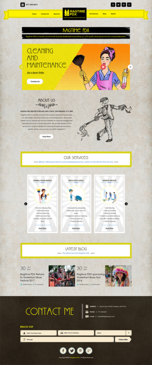 Web Design by PiXthemes for Ragtime PDX | Design: #19311873