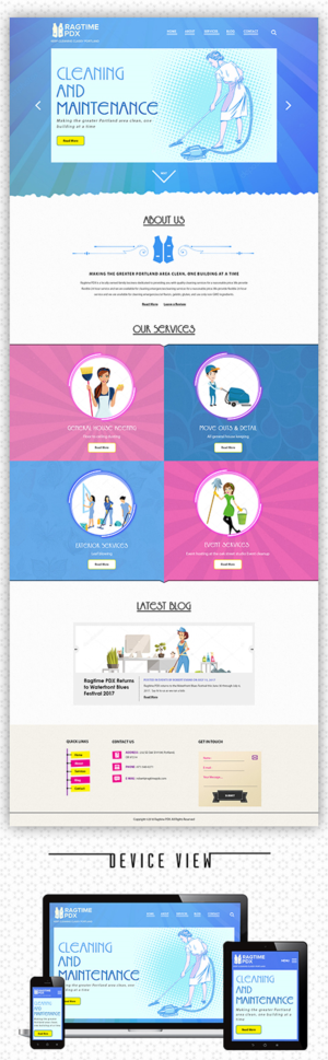 Web Design by PiXthemes for Ragtime PDX | Design: #19313126