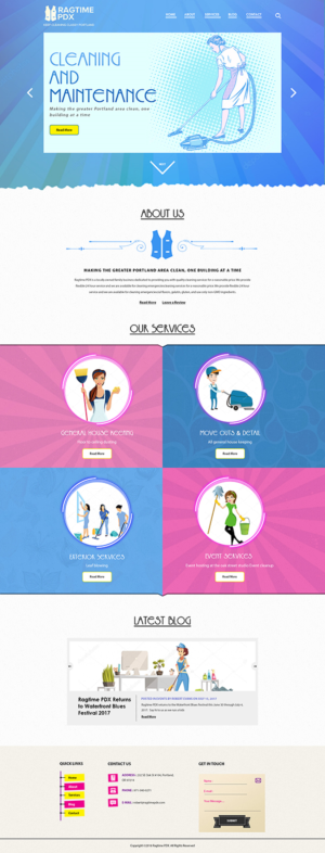 Web Design by PiXthemes for Ragtime PDX | Design: #19313127