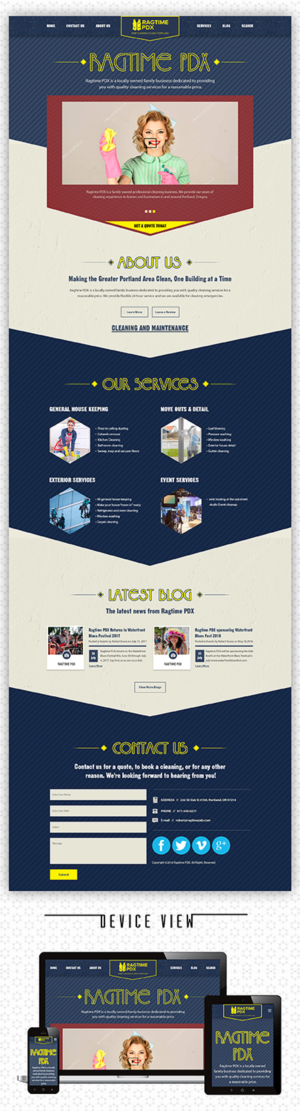 Web Design by PiXthemes for Ragtime PDX | Design: #19323747