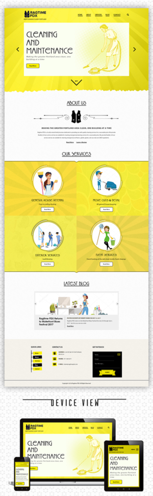 Web Design by PiXthemes for Ragtime PDX | Design: #19391610