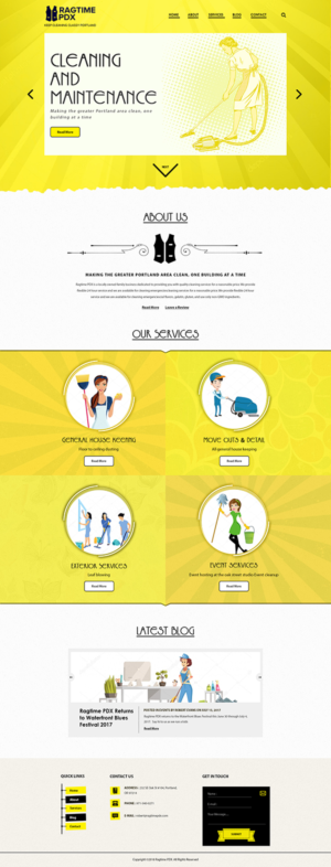Web Design by PiXthemes for Ragtime PDX | Design: #19391611