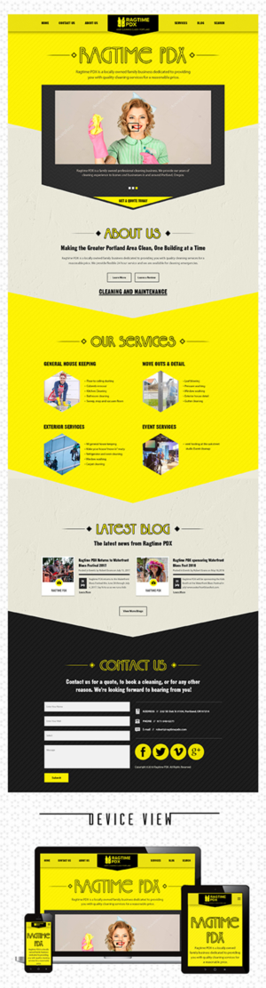 Web Design by PiXthemes for Ragtime PDX | Design: #19391624