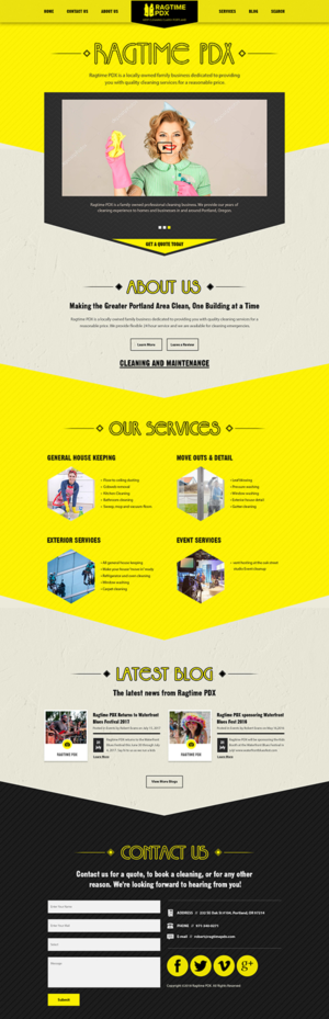 Web Design by PiXthemes for Ragtime PDX | Design: #19391625