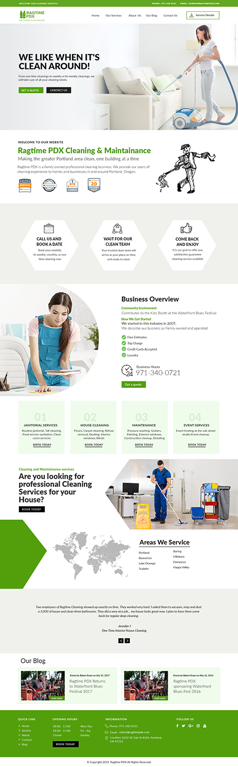 Web Design par subhalaxmi  khamari pour Ragtime PDX | Design #19285188