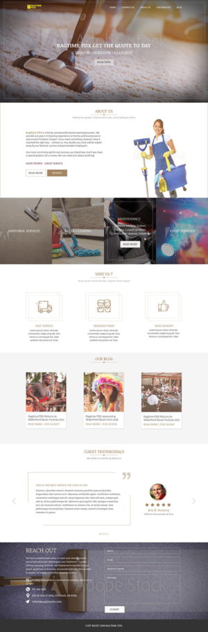 Diseño Web por Toan para Ragtime PDX | Diseño #19270731