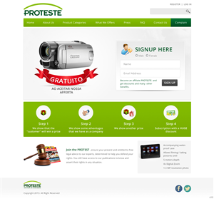 Landing Page Design by pb for B2Portals | Design: #2885011