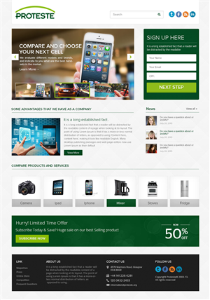Landing Page Design by the-lion-king for B2Portals | Design: #2959629