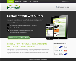 Landing Page Design by OM for B2Portals | Design: #2920202