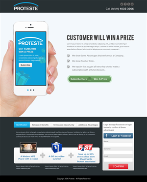 Landing Page Design by OM for B2Portals | Design: #2920210