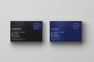 Design de Carte de Visite par Noor Ashraf pour Nathan Research Group, Inc. | Design : #19309956