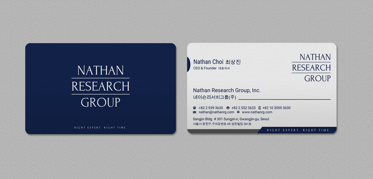 Business Card Design by INDIAN_Ashok for Nathan Research Group, Inc. | Design #19264378