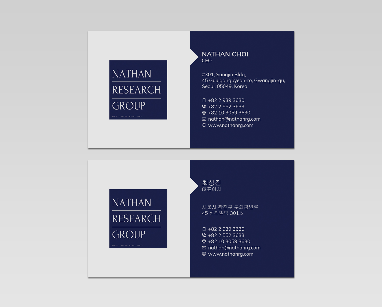 Design de Carte de Visite par WebixBD pour Nathan Research Group, Inc. | Design #19302552