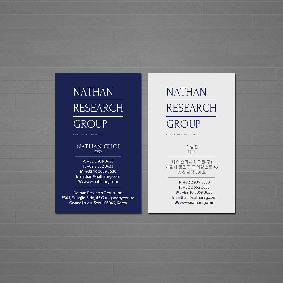 Business Card Design by Creations Box 2015 for Nathan Research Group, Inc. | Design #19276878