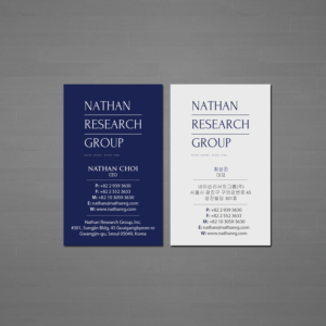Visitenkarten-Design von Creations Box 2015 für Nathan Research Group, Inc. | Design: #19276878