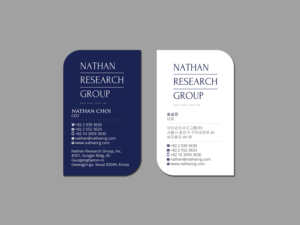 Visitenkarten-Design von Creations Box 2015 für Nathan Research Group, Inc. | Design: #19276893