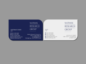 Visitenkarten-Design von Creations Box 2015 für Nathan Research Group, Inc. | Design: #19276894