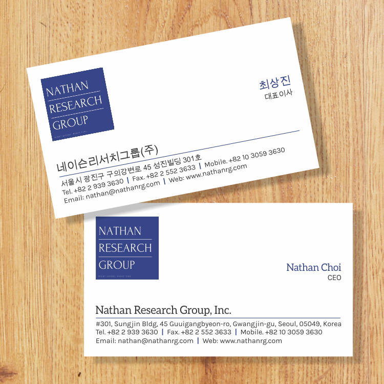 Business Card Design by rhalder4 for Nathan Research Group, Inc. | Design #19267659