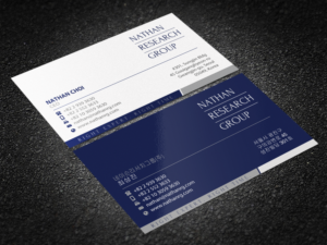 Design de Carte de Visite par Brand aid pour Nathan Research Group, Inc. | Design #19271448