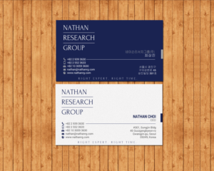 Visitenkarten-Design von chandrayaan.creative für Nathan Research Group, Inc. | Design: #19271479
