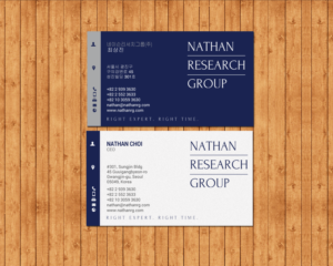 Visitenkarten-Design von chandrayaan.creative für Nathan Research Group, Inc. | Design: #19272840