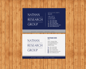 Visitenkarten-Design von chandrayaan.creative für Nathan Research Group, Inc. | Design: #19275412