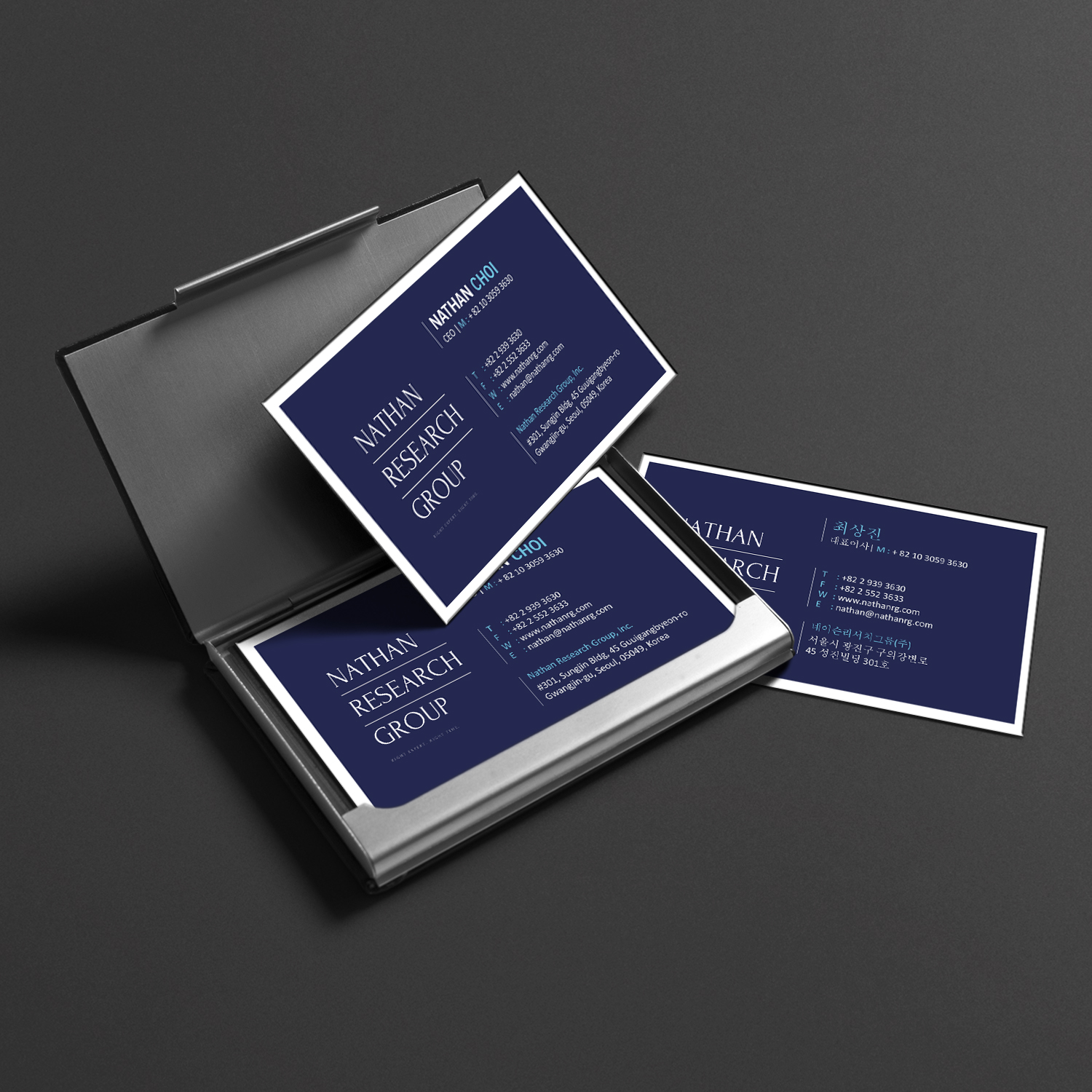 Business Card Design by Creative Jiniya for Nathan Research Group, Inc. | Design #19266747