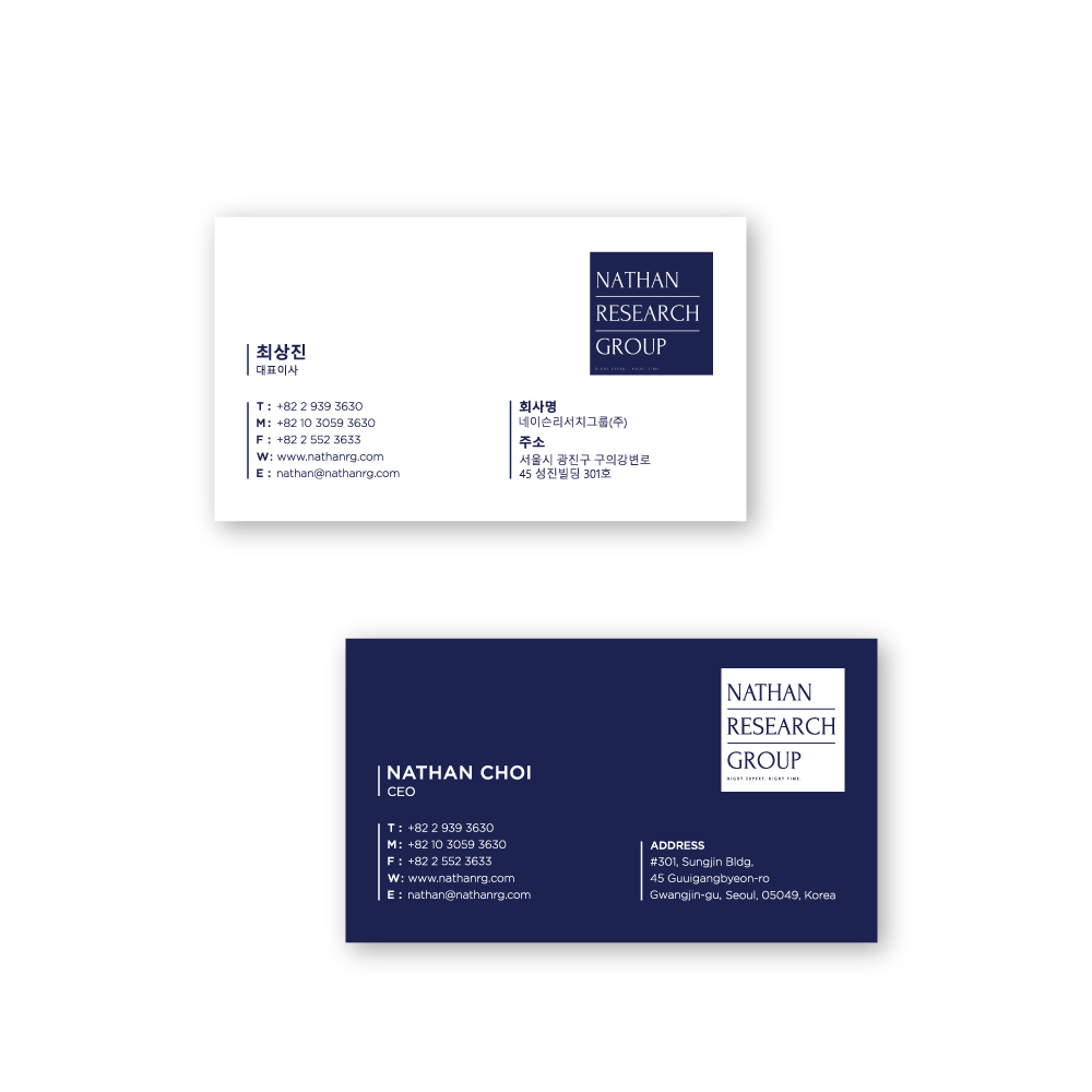 Business Card Design by taseen for Nathan Research Group, Inc. | Design #19286052
