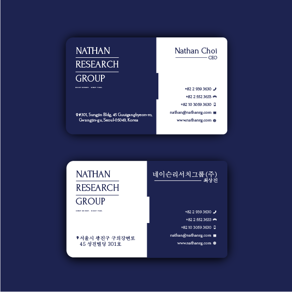 Design de Carte de Visite par mohammed0086 pour Nathan Research Group, Inc. | Design #19297710