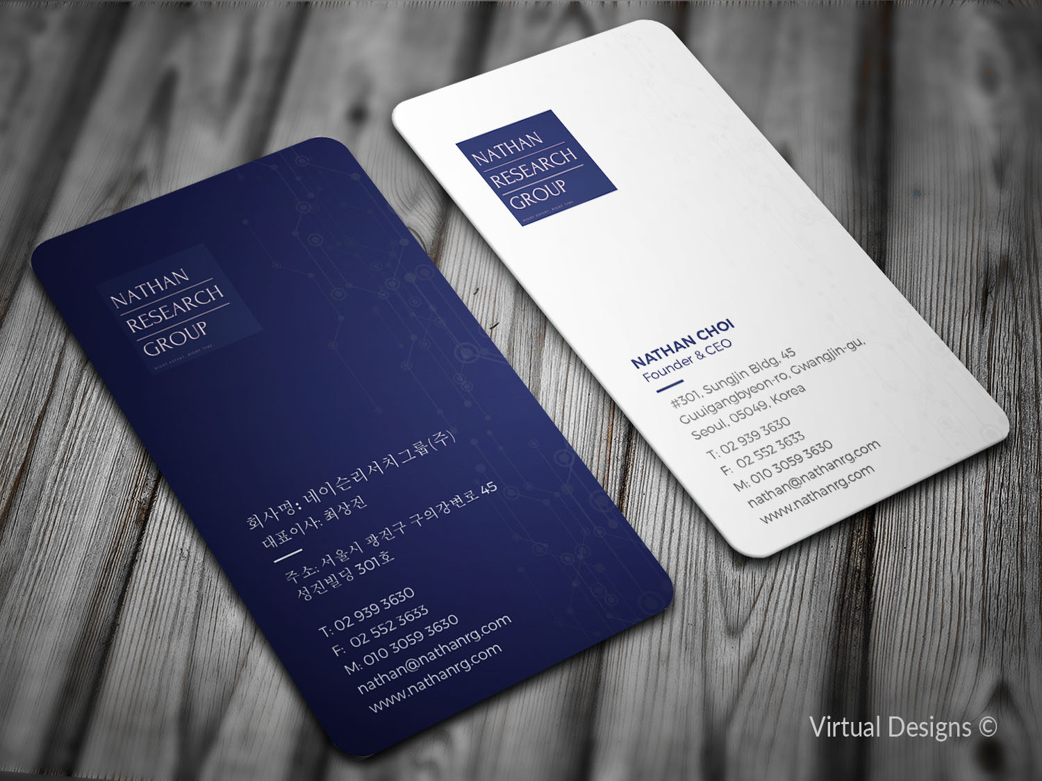 Business Card Design by SyncFuse™ Solutions for Nathan Research Group, Inc. | Design #19264650
